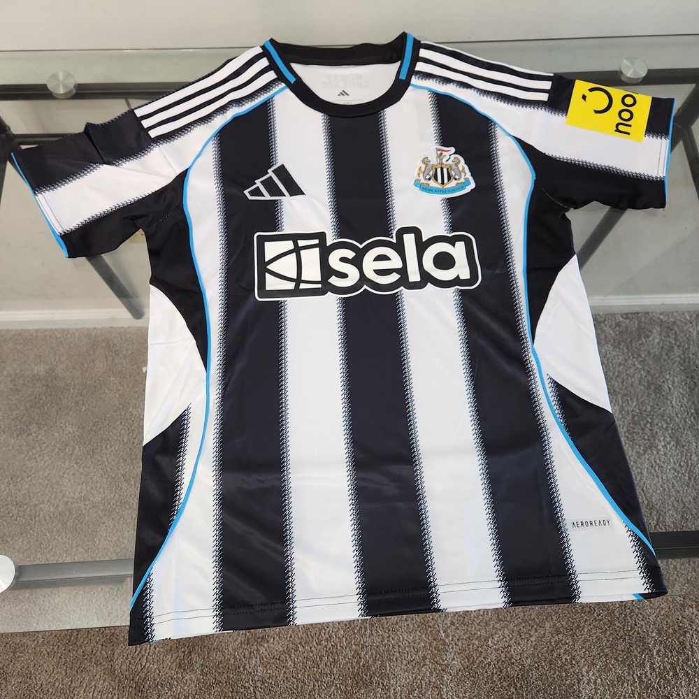 Newcastle Jersey -  Black and White Striped.